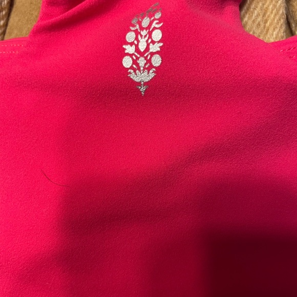 Free People Movement Pink Sports Bra Small Racerback Activewear - Picture 3 of 4